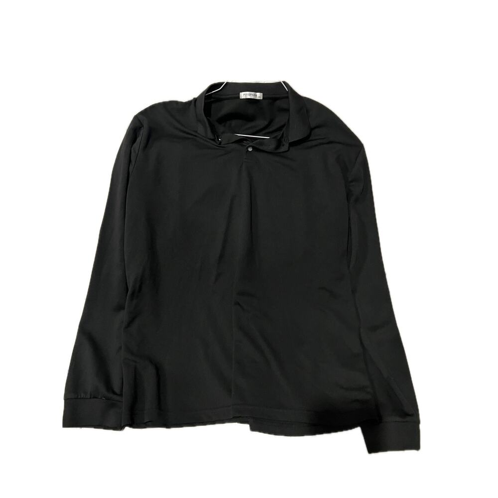 Pinspark Black Long Sleeve Active Wear Shirt Womans 2XL